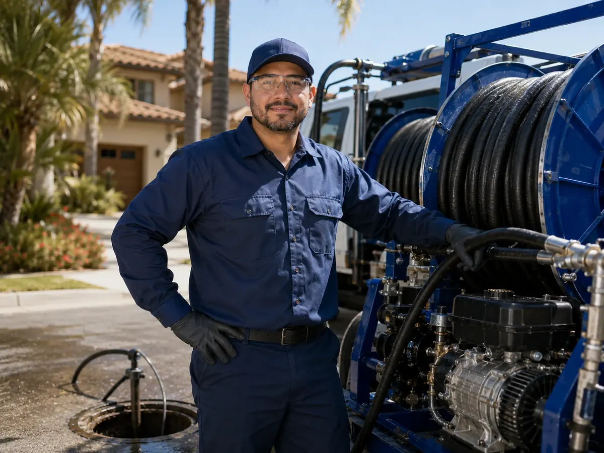 Hydro jet sewer cleaning in Montara